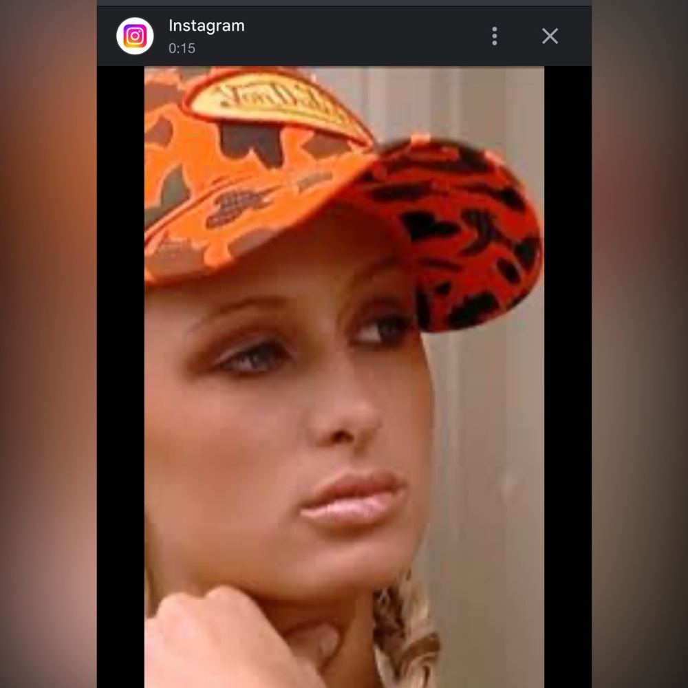 Von Dutch Vibrant Orange Camouflage Hat - Picture 4 of 4